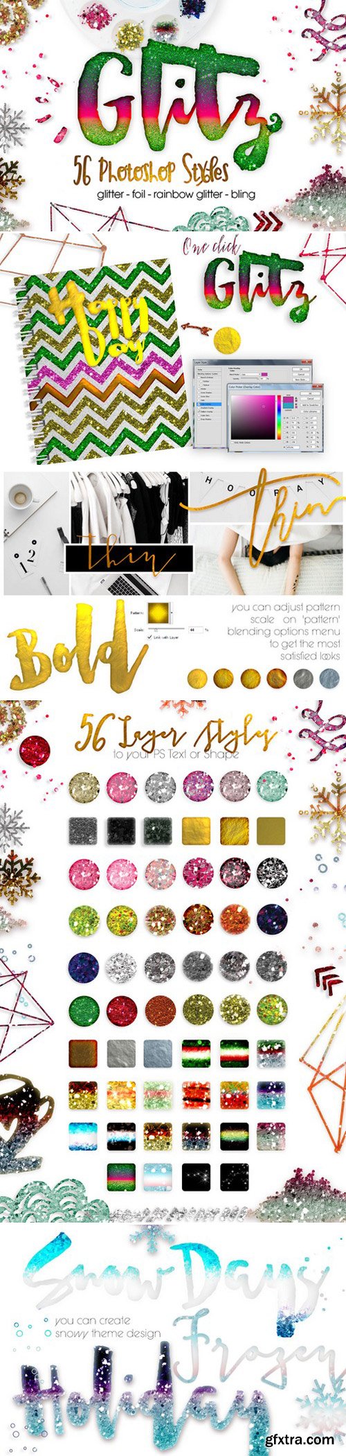 CM - Glitz, 56 Photoshop Styles 421554