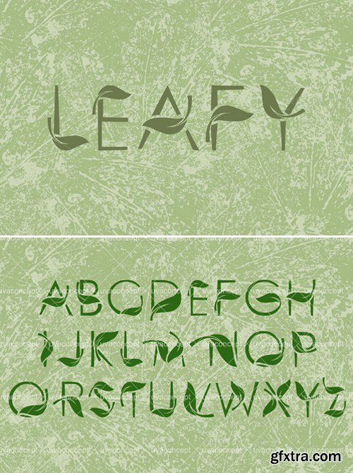 CM - LEAFY art font 421855