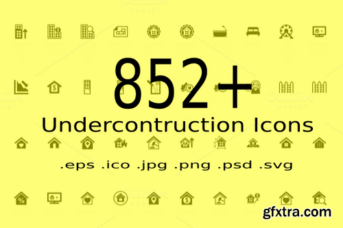 CM - 852+ Under Contruction Icons 410637