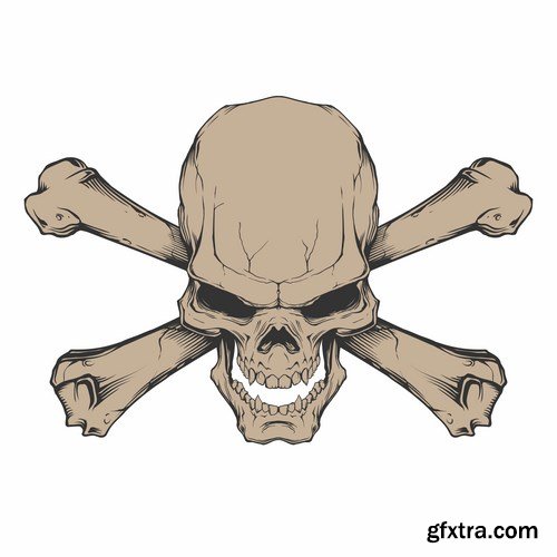 Skull illustration - 11 EPS