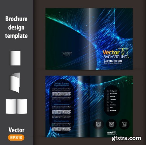 Business Design Background & Cover Magazine - 8x EPS