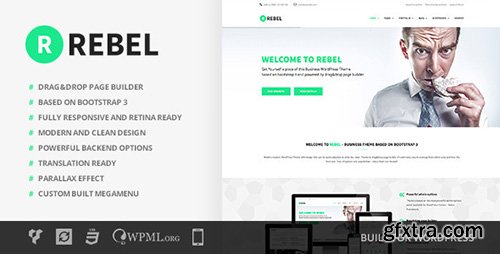 ThemeForest - Rebel v1.9 - WordPress Business Bootstrap Theme - 8933702