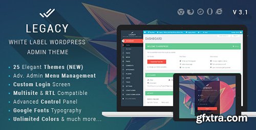 CodeCanyon - Legacy v3.1 - White label WordPress Admin Theme - 11272219