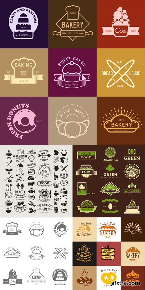 Backery and Eco Food Logos