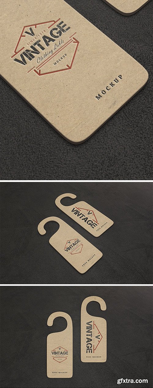 2 PSD Mock-Up's - Vintage Label - 2015