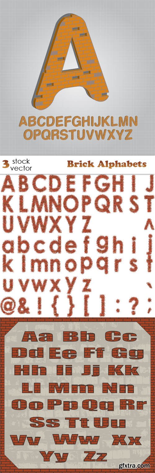 Vectors - Brick Alphabets