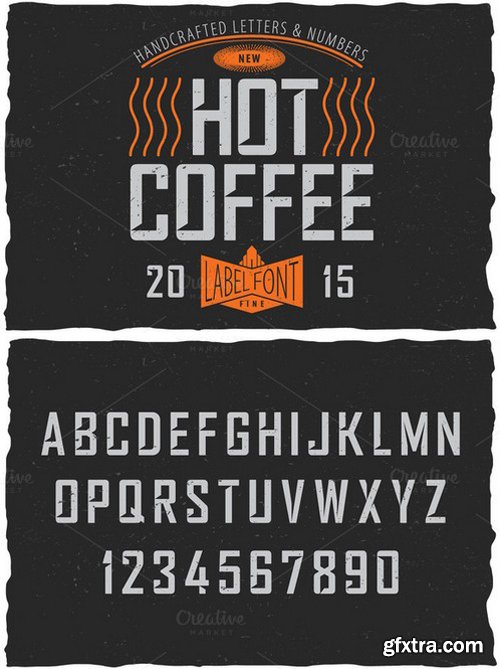 CM - Hot Coffee Label Font 423023