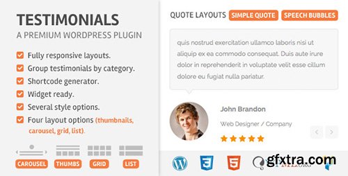 CodeCanyon - Testimonials Wordpress Plugin v1.8 - 5710957