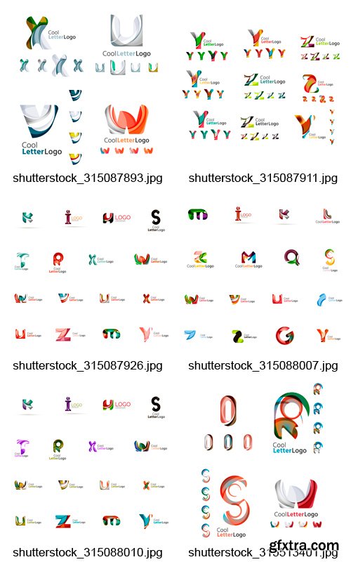 Amazing SS - Abstract Letter Logos, 25xEPS