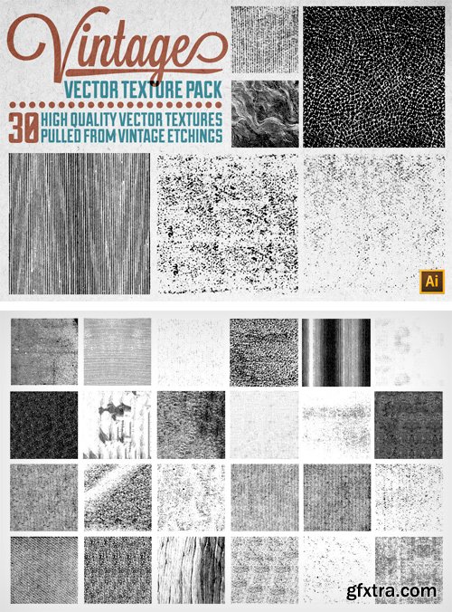 CM 15804 - Vintage Vector Texture Pack