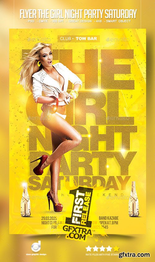 Flyer The Girl Night Party Saturday 10062248