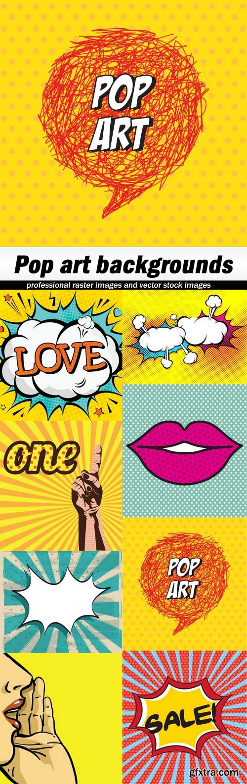 Pop art backgrounds