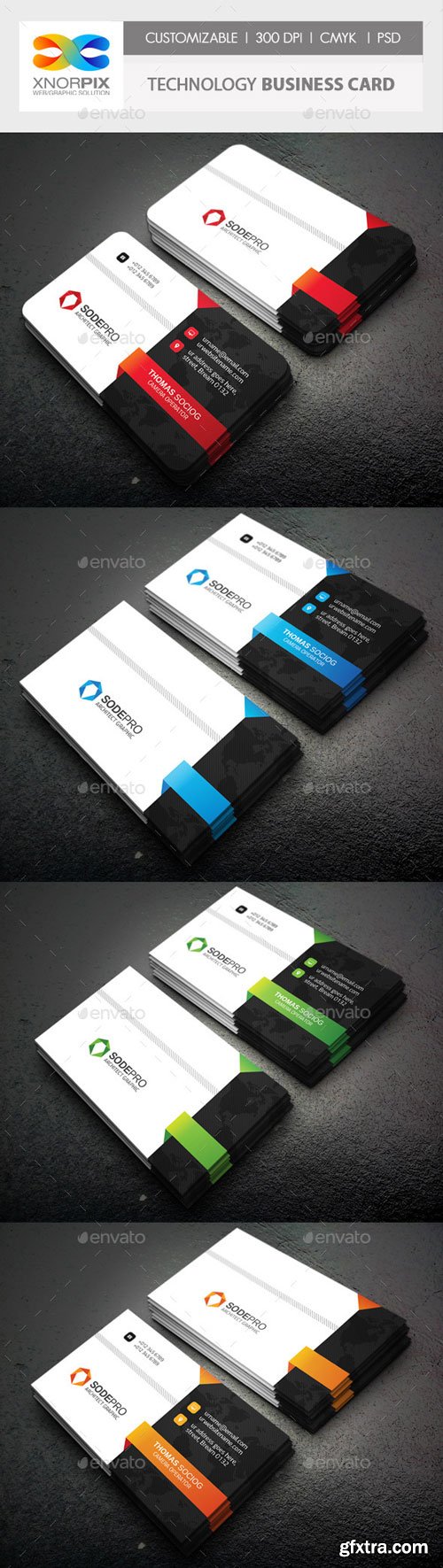 GraphicRiver - Technology Business Card - 10494793