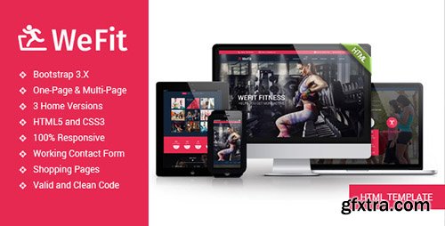 ThemeForest - WeFit v1.3 - Premium Bootstrap Health & Fitness Template - 10279998