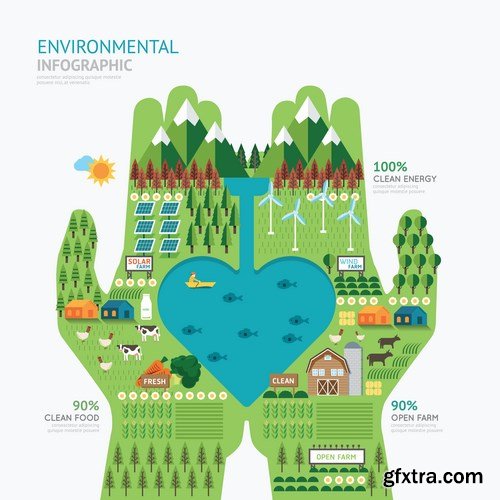 Infographic energy design - 20 EPS