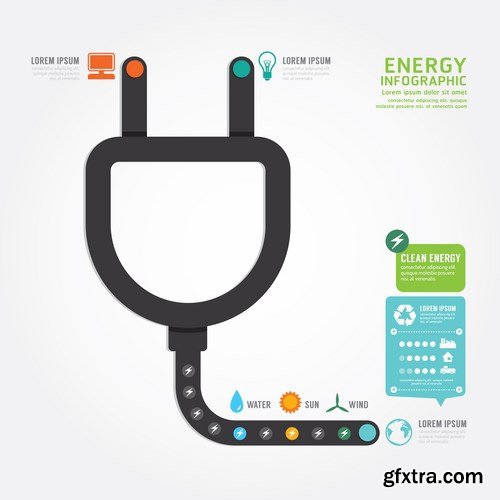 Infographic energy design - 20 EPS