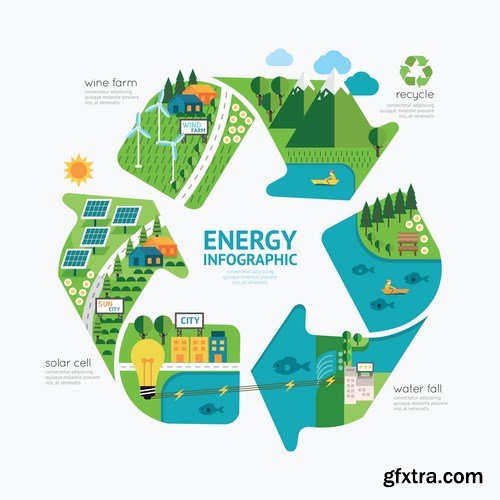 Infographic energy design - 20 EPS