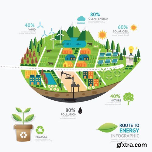 Infographic energy design - 20 EPS