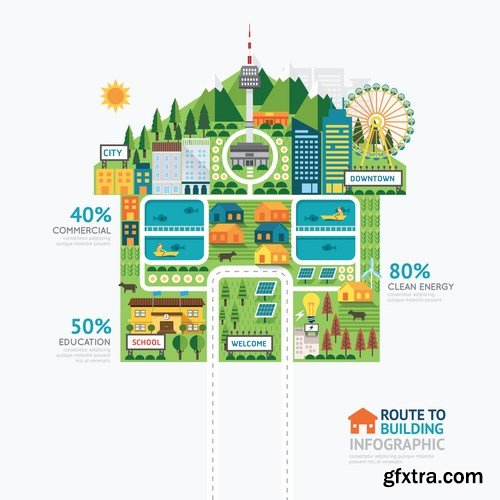 Infographic energy design - 20 EPS