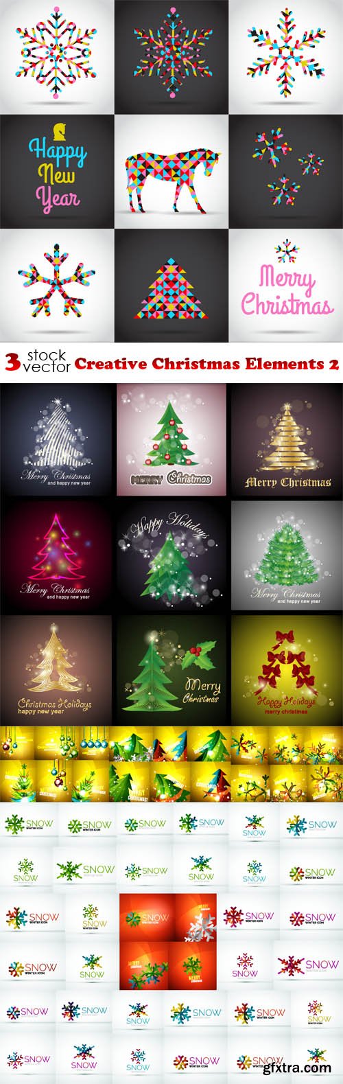 Vectors - Creative Christmas Elements 2