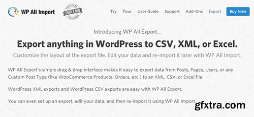 WP All Export Pro v1.1.0 - Export anything in WordPress to CSV, XML, or Excel