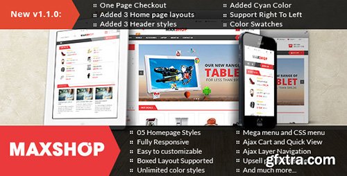 ThemeForest - Maxshop v1.3.0 - Premium Multipurpose Magento Theme - 9897734