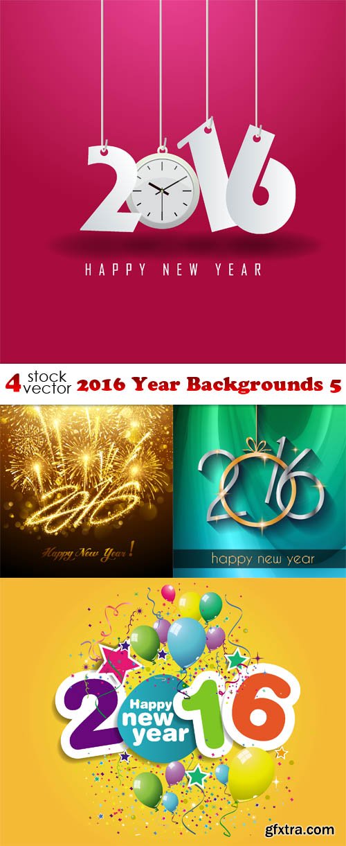 Vectors - 2016 Year Backgrounds 5