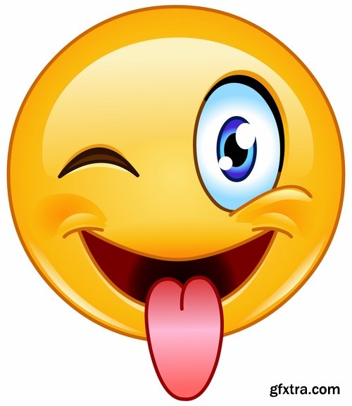 Collection of vector image smiley smile funny character balloon 25 EPS