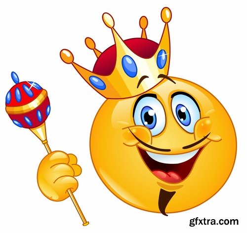 Collection of vector image smiley smile funny character balloon 25 EPS