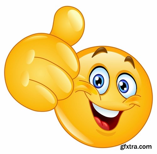 Collection of vector image smiley smile funny character balloon 25 EPS