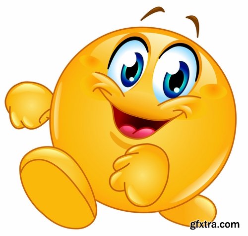 Collection of vector image smiley smile funny character balloon 25 EPS