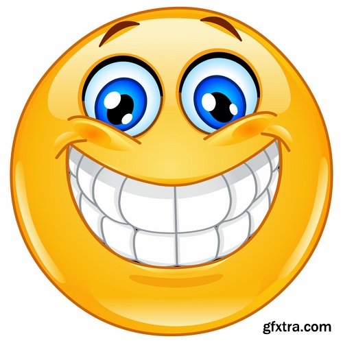 Collection of vector image smiley smile funny character balloon 25 EPS