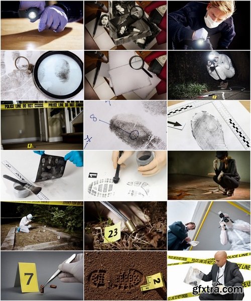 Collection of detective police criminalist crime scene investigation 25 HQ Jpeg