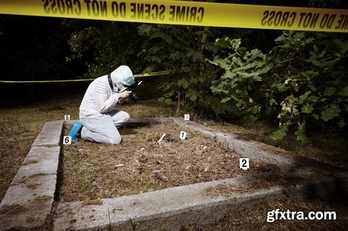 Collection of detective police criminalist crime scene investigation 25 HQ Jpeg