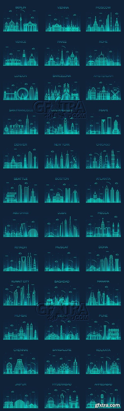 City Skyline Vector 2