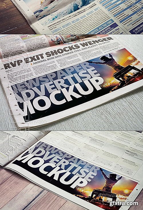 GraphicRiver - Newspaper Advertise Mockup 13345143