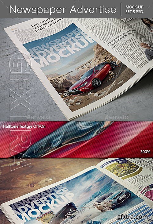 GraphicRiver - Newspaper Advertise Mockup 13345143