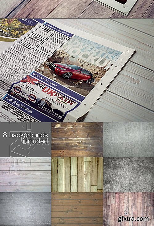 GraphicRiver - Newspaper Advertise Mockup 13345143