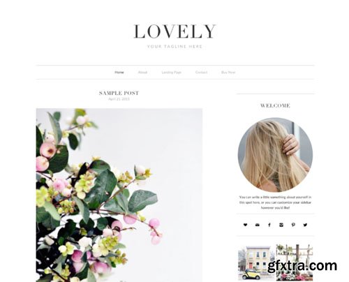 Responsive Wordpress Theme- Lovely - CM 256878