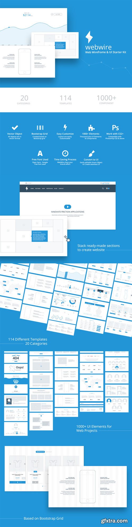 WebWire - Wireframe & UI Starter Kit