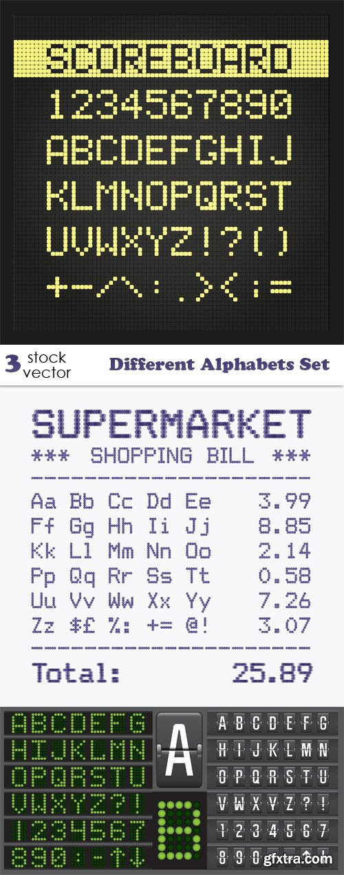 Vectors - Different Alphabets Set