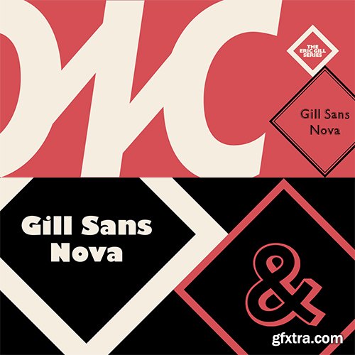 Gill Sans Nova Font Family - 43 Fonts $2107