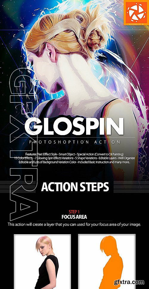 GraphicRiver - Glospin Photoshop Action 12427461