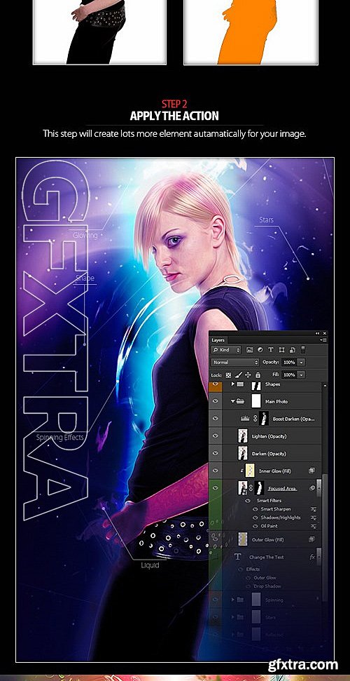 GraphicRiver - Glospin Photoshop Action 12427461