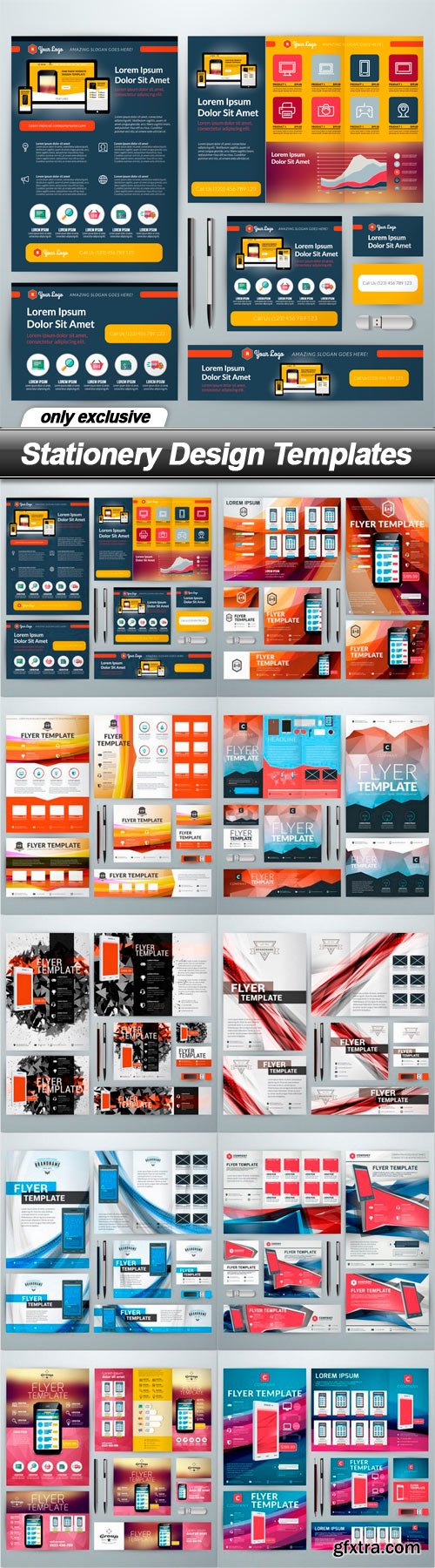 Stationery Design Templates - 10 EPS