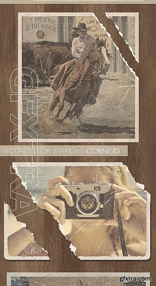 GraphicRiver - Old Photo with Torn Ripped Effect Photoshop Action 12406934