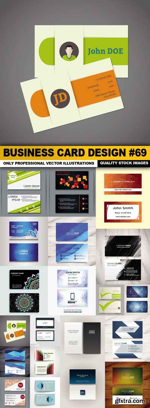 Business Card Design #69 - 20 Vector