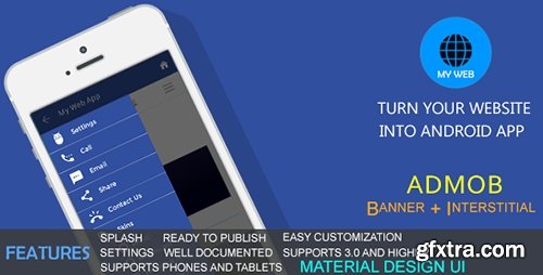 CodeCanyon - My Web App - Material Design UI - AdMob v1.0 - 11111776