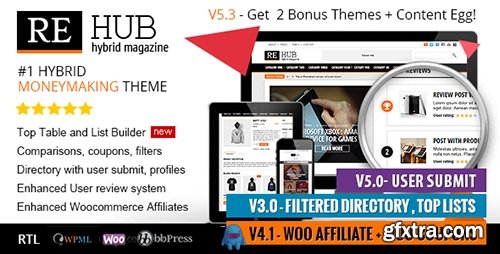 ThemeForest - REHub v5.3.3 - Directory, Shop, Coupon, Affiliate Theme - 7646339