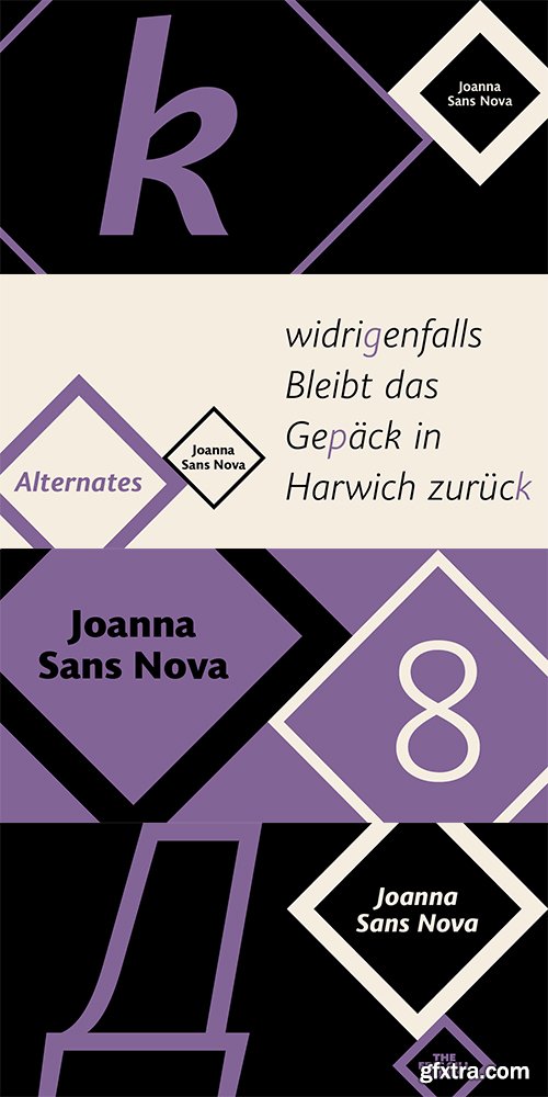 Joanna Sans Nova Font Family - 16 Fonts $800